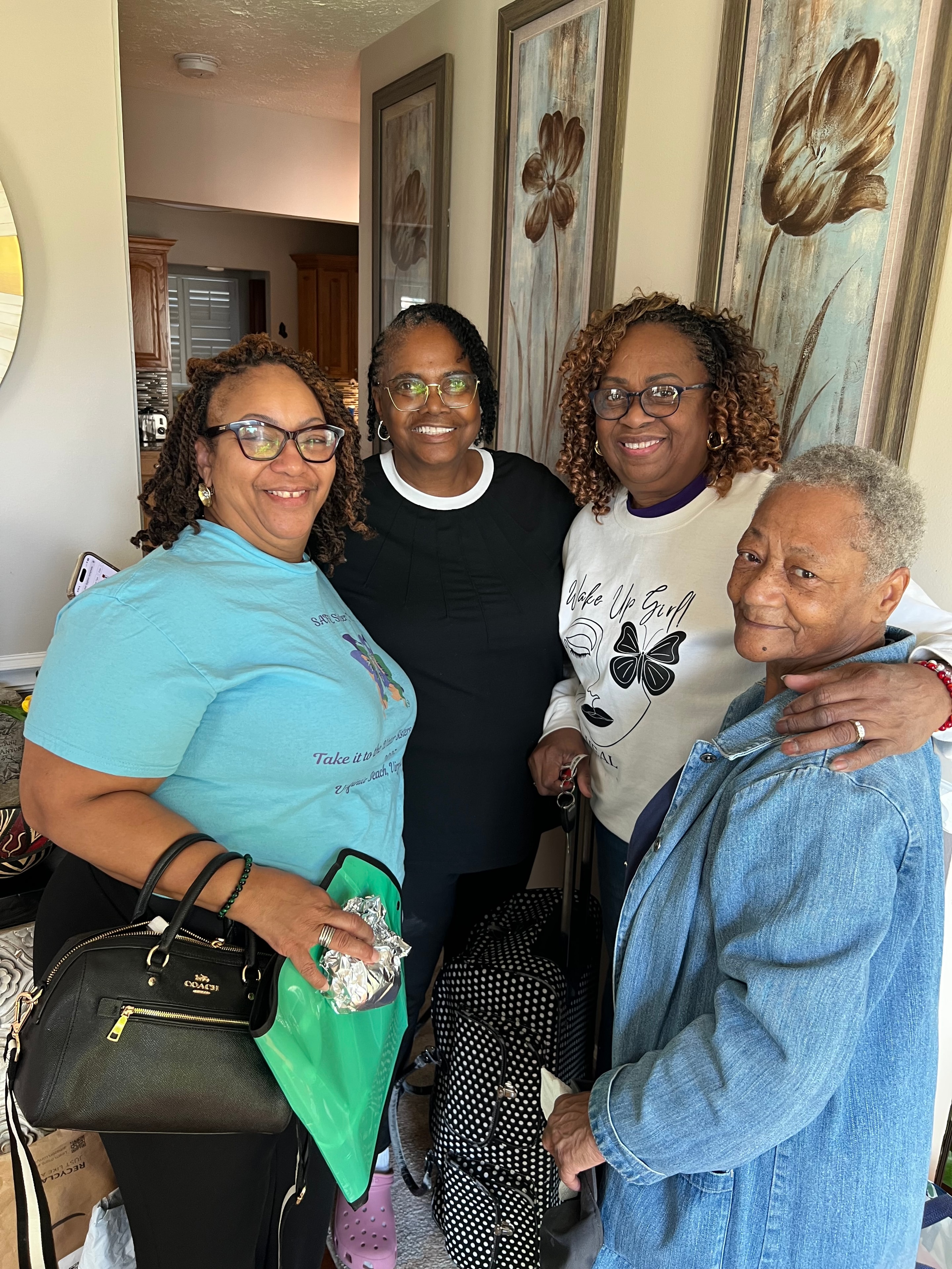 Women connecting in a supportive community